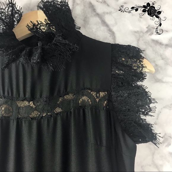 Laklook Maxi Black Lace Tiered Dress - Picture 4 of 8
